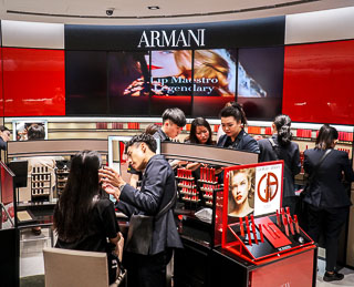 giorgio armani cosmetics pavilion