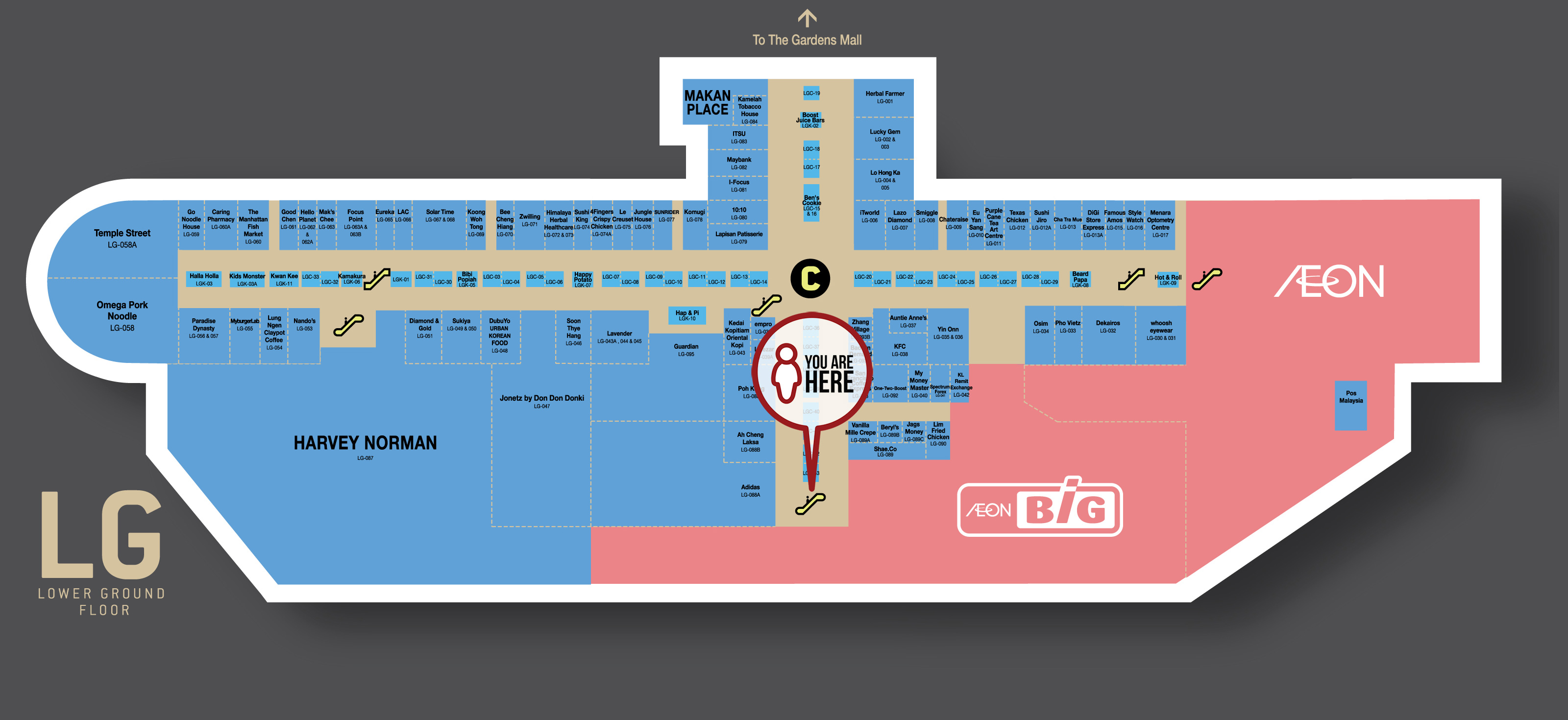 MV City Map  Mid Valley Megamall